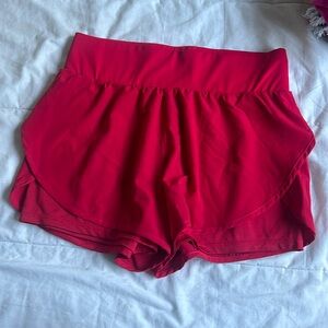 Athletics shorts with spandex under
